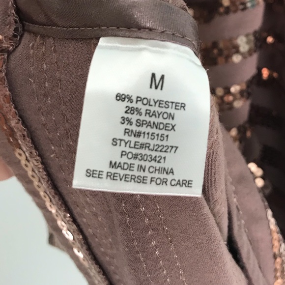 Romeo and Juliet Couture gold and brown sequin - Picture 6 of 6